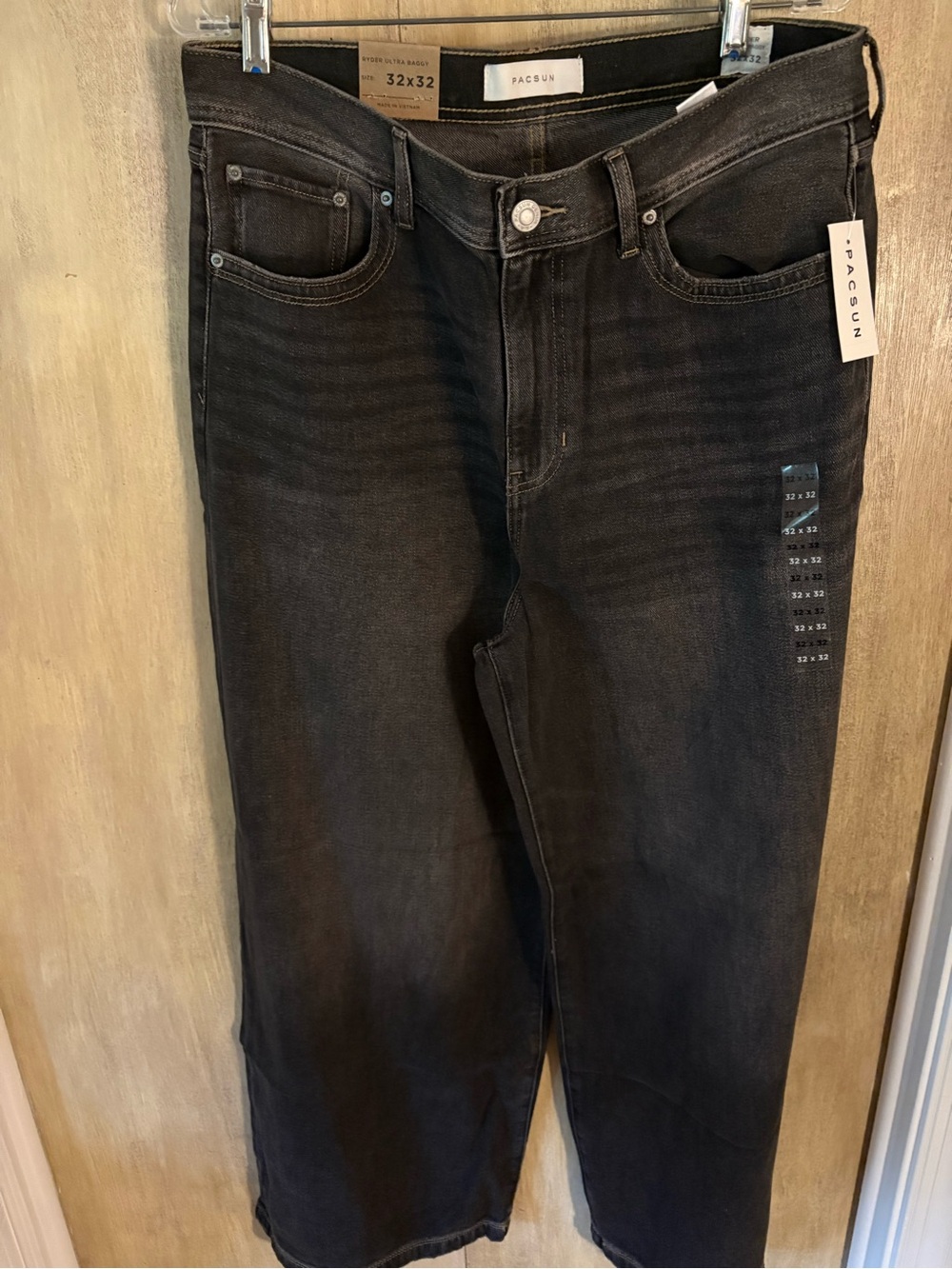 PacSun Ryder Ultra Baggy Jeans Men's Black Jeans Waist 32W x 32L